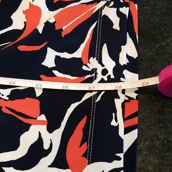 Navy & Orange Jones New York Dress EUC - Picture 10 of 15
